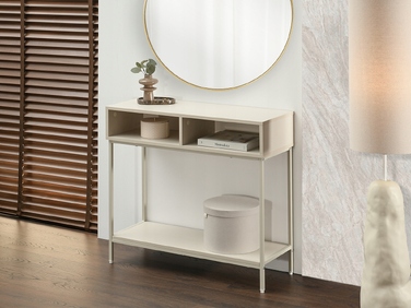 Консольний столик Mebel-Partner, крем матовий, 80 x 75 x 30 см