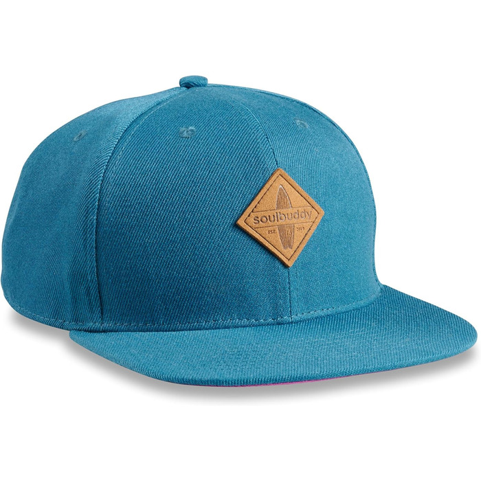 Soulbuddy Snapback кепка для чоловіків та жінок - унісекс стильна кепка для повсякденного носіння та відпочинку - бейсболка Must-Have - універсальний розмір (Petrol-Lila)