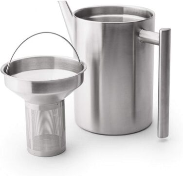Bredemeijer Teapot 1.2 L chromafarb double-walled Minuet Cylindre
