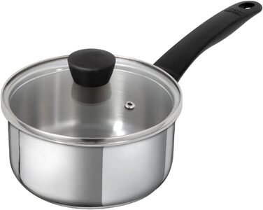 Каструля з нержавіючої сталі Kuhn Rikon Classic з кришкою, 16 см, 1,5 л, індукція, срібна
