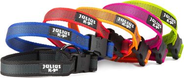 Нашийник Julius K9 200HA-K-2015 серії Color & Gray, чорно-сірий, регульований, 50 мм, 49-70 см, з надійним затвором та логотипом (без ручки), 1 шт.