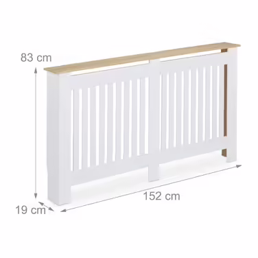 Relaxdays Radiator Cover with Slats