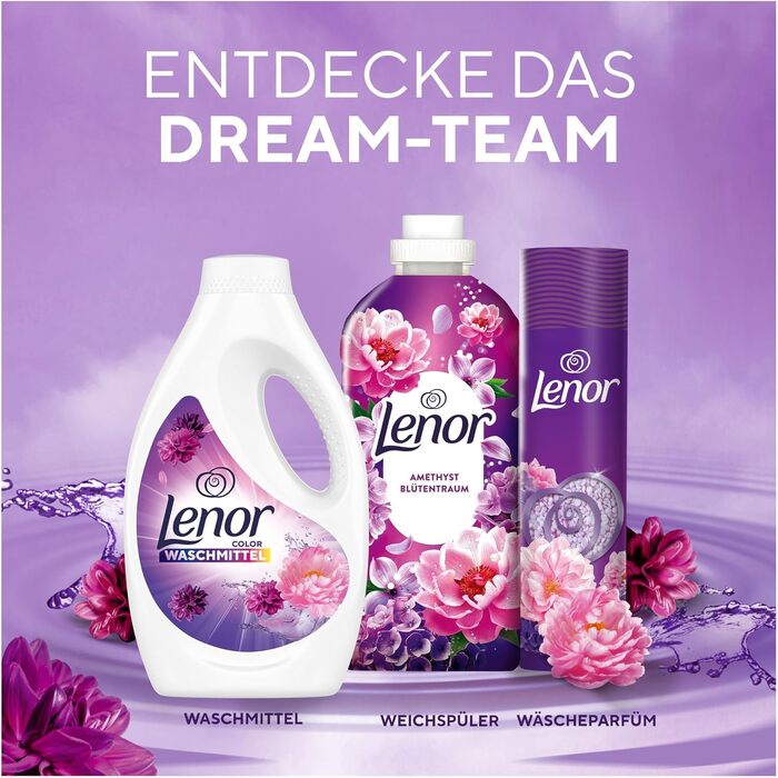 Рідкий пральний засіб Lenor Amethyst для прання білизни, 4.5 л, 100 прань