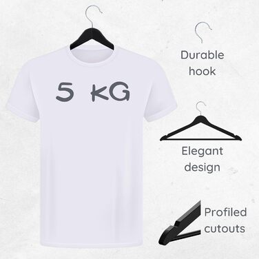 Плечики для одягу OGIVO з дерева, набір 10 шт. – обертовий гачок 360°, витончені вирізи на плечах, натуральне дерево (бук, береза, сосна, верба)