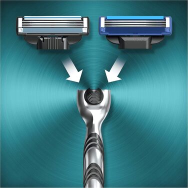 Бритва Gillette Mach3 для чоловіків з покращеною зволожуючою смужкою, набір: станок + 2 змінні касети