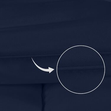 Ковдра Utopia Bedding, 180x200 см, Marineblau, 370 GSM, дихаюча, тепла та м'яка | Ковдра для всієї родини