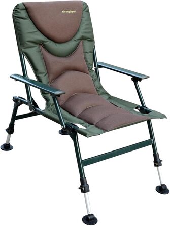 Крісло для риболовлі MK Angelsport 5 Seasons Pro Carpchair – зручне, розкладне, регульоване, до 130 кг