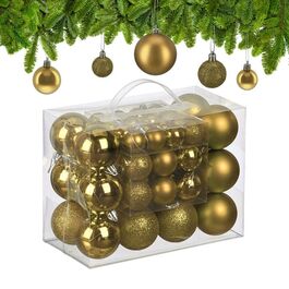 Relaxdays Set of 50 Christmas Baubles