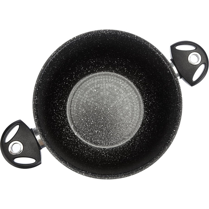 Каструля для пасти Pensofal Biostone 7 л, 24 см, антипригарна, чорна