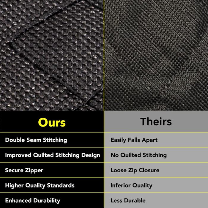 Захисний чохол на сидіння для собак Meadowlark XL, чорний. Повний захист авто, включаючи двері, підголівники та заднє сидіння. Водонепроникний, з міцною блискавкою та XL гамаком (60x64 дюйми).