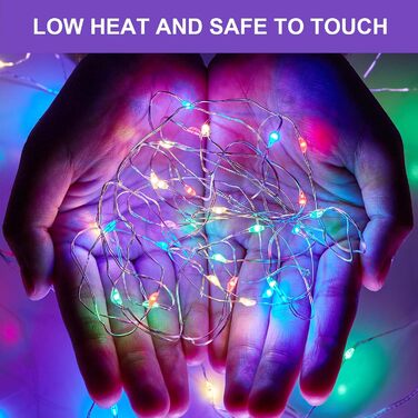 LED гірлянда світлодіодна, 23м, 200 LED, на батарейках, з таймером, 8 режимів, для дому та саду, на Різдво, весілля, Хелловін, свята, декор (1 шт, холодне біле світло)