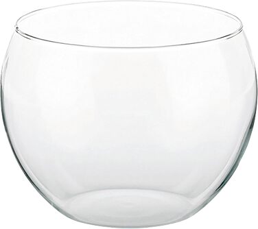 Kela Punch Bowl 3.5l FINA, Firepot Punch Bowl Pot heat-resistant, Punch Bowl Vessel Glass, Transparent, 22 cm