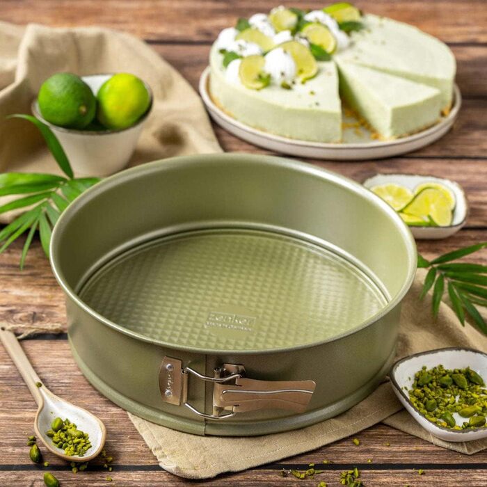 Форма для випічки Zenker Springform Ø 18 см з високим бортиком – сталева, зелена, з антипригарним покриттям