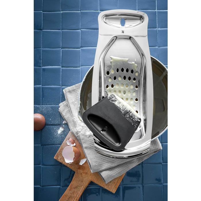 Терка для шпецле WMF Spätzle-Profi 35x14 см, нержавіюча сталь Cromargan, з лопаткою, підвісний жолоб, можна мити в посудомийній машині