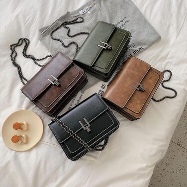 Сумка жіноча Travistar через плече: ланцюжок, кросбоді, вечірня, міська, шкіряна (K077-зелений)