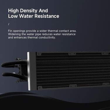 Jungle Leopard ProFlow AIO: 240мм водяне охолодження з LCD екраном, ARGB вентилятор, підтримка AM4/AM5/LGA1851/1700 (Чорний)