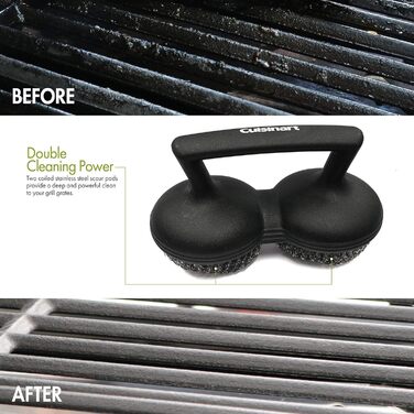 Cuisinart CCB-100 Grill Cleaning Brush with 3 Bristles (Black)