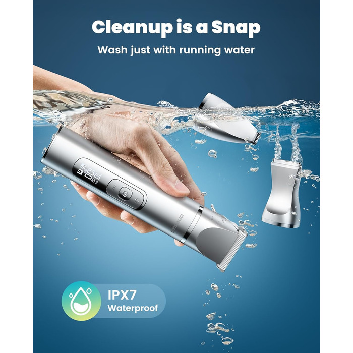 Набір для догляду за собаками Oneisall 4-в-1: тример, шліфувальник нігтів, тиха робота, бездротовий