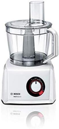 Bosch Compact Kitchen Machine MultiTalent 8 MC812W501, XXL Mixing Bowl 3.9 L, Mixer 1.5 L, Universal Knife, Grater Disc, Slicing/Shredding Combination Disc, Potato Pancake Disc, 1000 W, white