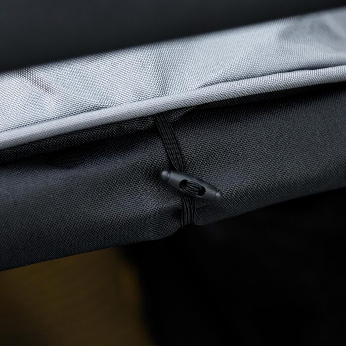 Візок для собак PawHut - переноска для котів та маленьких собак з дахом та кошиком для зберігання, сірий