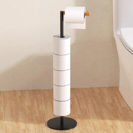 Тримач туалетного паперу YIGII без свердління, нержавіюча сталь, чорний