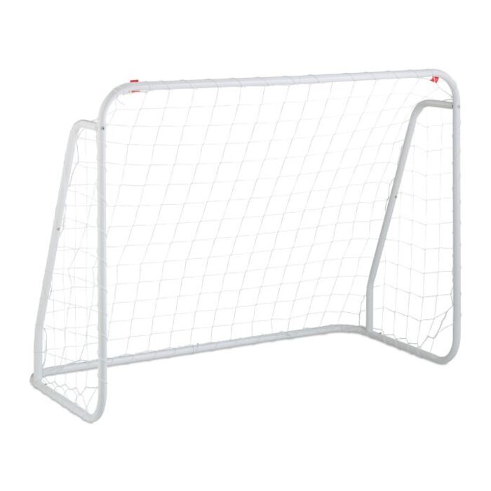 Relaxdays White Football Goal with Steel Frame