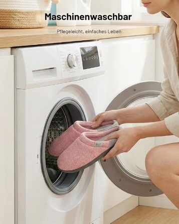 Жіночі домашні капці LongBay з ефектом пам'яті Memory Foam, протиковзкі зручні тапочки-сліпери (розмір 42/43 EU, рожеві)