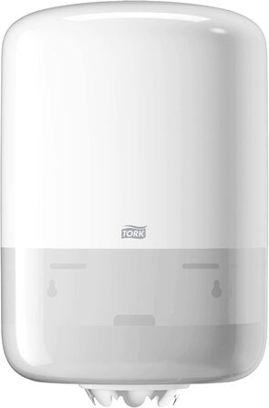 Tork 559000 Roll Dispenser for M2 Paper Towels in Elevation Design / Paper Towel Dispenser for hygienic single towel dispensing in White, 239mm x 360mm x 227mm