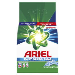 Пральний порошок Ariel «Гірська свіжість», 1,98 кг, 36 прань
