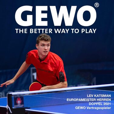 Сітка для настільного тенісу GEWO CS Profi - професійна, міцна, чорна, 183 см