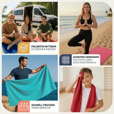 Рушник мікрофібра Blumtal 120x60 см - легкий, швидковисихаючий та надзвичайно вбираючий. Ідеальний для спорту, пляжу, подорожей - сірий колір.