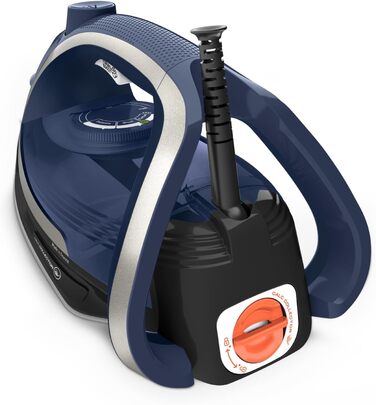 Tefal FV6846E1 Ultragliss Plus Anti-Kalk Steam Iron | 2800 Watts | Removable scale collector | 50 g/min continuous steam output | 260 g/min steam boost | Auto shut-off | blue/white Single 260g/min Steam + 2800W