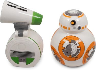 Star Wars BB-8 and D-O Ceramic Salt and Pepper Shakers | 2-Piece Set