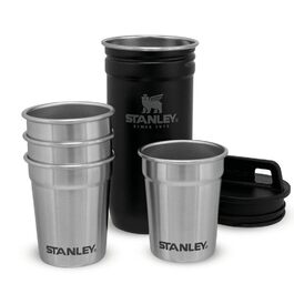 Набір келихів для шотів STANLEY Adventure Nesting 59 мл, нержавіюча сталь, чорний матовий - компактні, без BPA, для подорожей