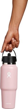Hydro Flask 32oz Wide Mouth Flex Straw Travel Bottle - Stainless Steel, Vacuum Insulated, Leakproof, BPA-Free