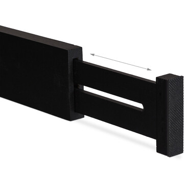 Relaxdays 4-Piece Drawer Dividers in Black