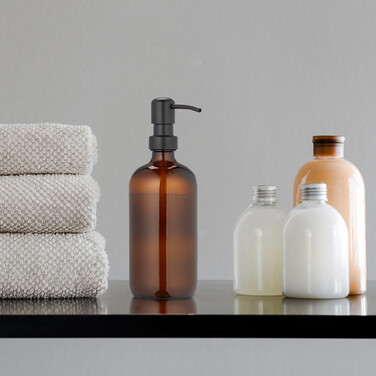Relaxdays Glass Soap Dispenser 2-Piece Set