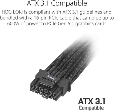 Блок живлення ASUS ROG Loki SFX-L 1000W Platinum, чорний