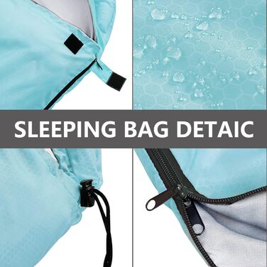 Спальні мішки ORTHOMTEX для дорослих, дітей та дівчаток. Теплі та холодні погодні умови, легкі, водонепроникні, 3-4 сезони, для походів, кемпінгу та альпінізму.