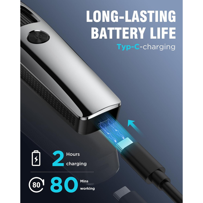 Електричний триммер для бороди Barttrimmer Herren: триммер, шавер, для тіла, USB