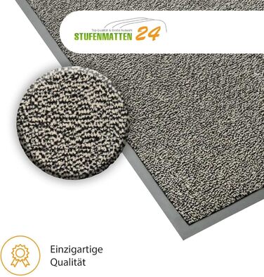 Килимок вхідний Kettelservice-Metzker® Sauberlaufmatte бежево-чорний меланж 60x90 см