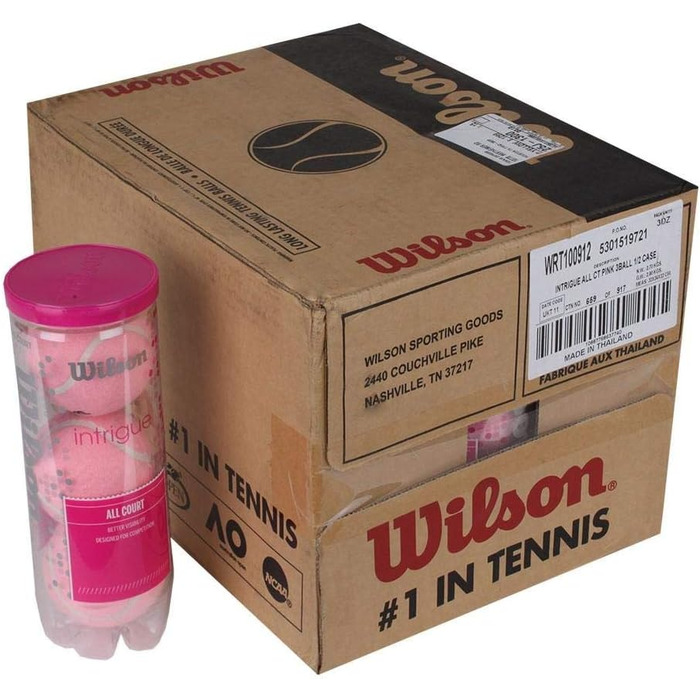 Тенісні м'ячі Wilson Intrigen All Court Pink (1/2 упак.)