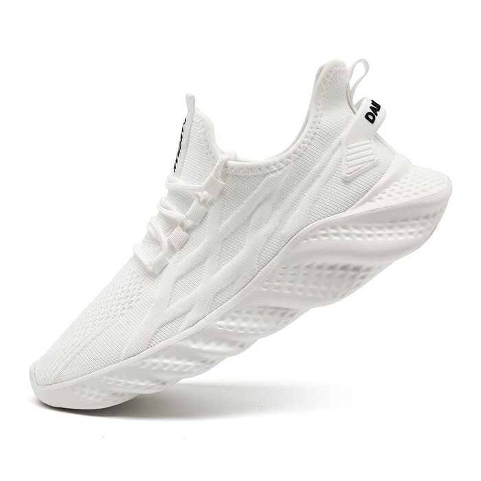 Жіночі кросівки для ходьби, бігу та трекінгу - EGMPDA. Легкі, дихаючі, білі (38 EU)