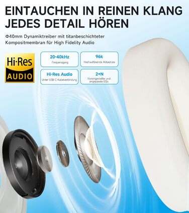 Навушники Edifier W800BT Pro Hybrid ANC Bluetooth 5.4 Over-Ear Чорні - Бездротові, з Шумозаглушенням, Hi-Res Audio, 45 год. роботи, Швидка зарядка, Складні