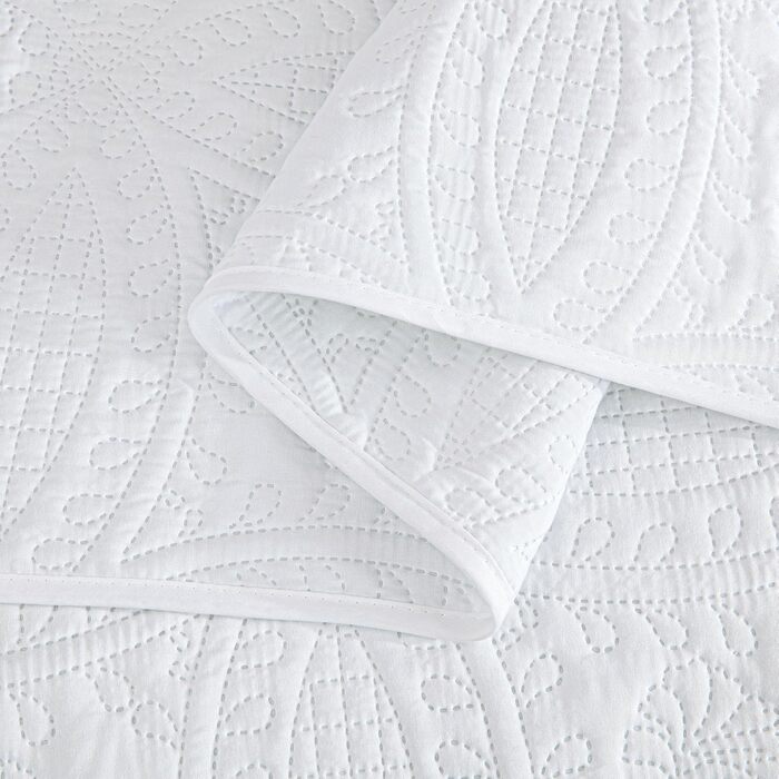 Комплект декоративних покривал Chezmoi Collection Austin (3 шт., Queen, білий)