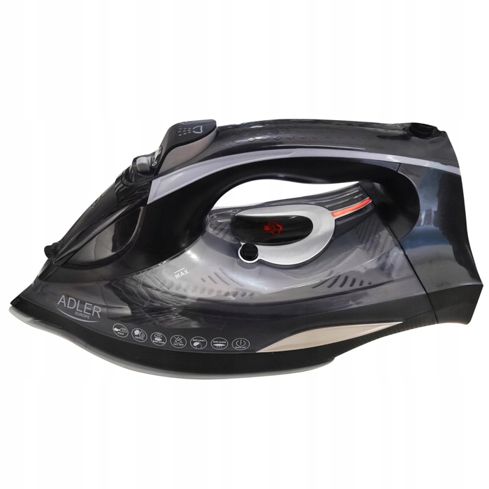 Парова праска Adler AD5052 з керамічною підошвою, вертикальним прасуванням та LCD-дисплеєм, 3100 Вт