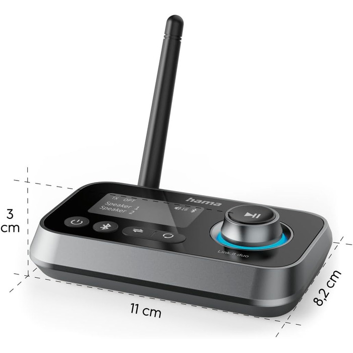 Bluetooth адаптер Hama для телевізора, стереосистеми, проектора: підключення навушників, колонок, телефону, планшета (Bluetooth передавач/приймач, Aux 3.5mm, Optical)