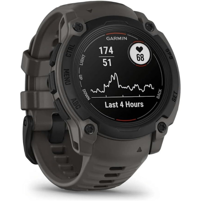 Розумний годинник Garmin Instinct 40мм – GPS, Multisport, Чорний. До 14 днів роботи від акумулятора, 60+ спортивних функцій