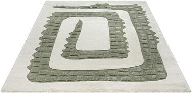 Дитячий килим Jungle Kids 3D Крокодил 140x200 см, м'який, зносостійкий, для дитячої кімнати