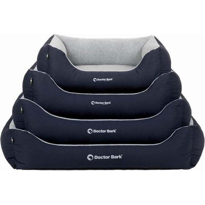 Ліжко для собак Doctor Bark Kleine Hunde - зручне та м'яке гніздечко для маленьких собак, зелений колір, Made in Germany, GreenLabel (L - 97x75 см)